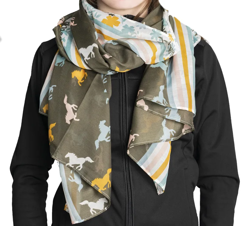 Horseware Printed Scarf - Horse Print